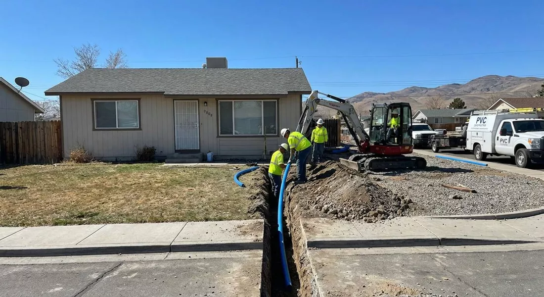 Installing a New Water Service Line in Reno Homes