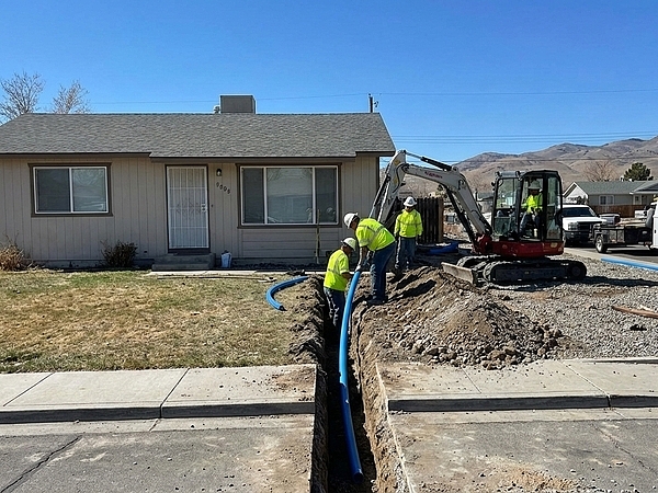 Installing a New Water Service Line in Reno Homes