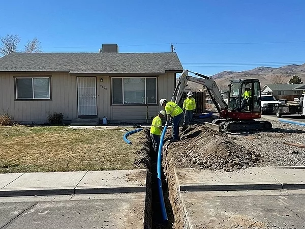 Installing a New Water Service Line in Reno Homes