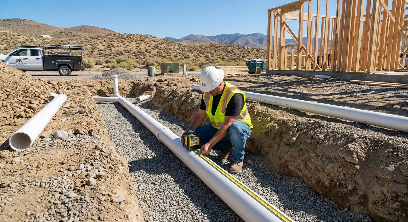How Sewer Line Slope Requirements Work in Reno Builds